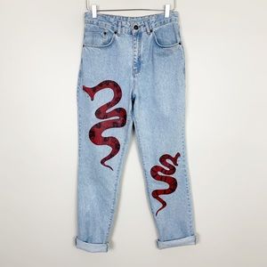 ragged priest snake jeans